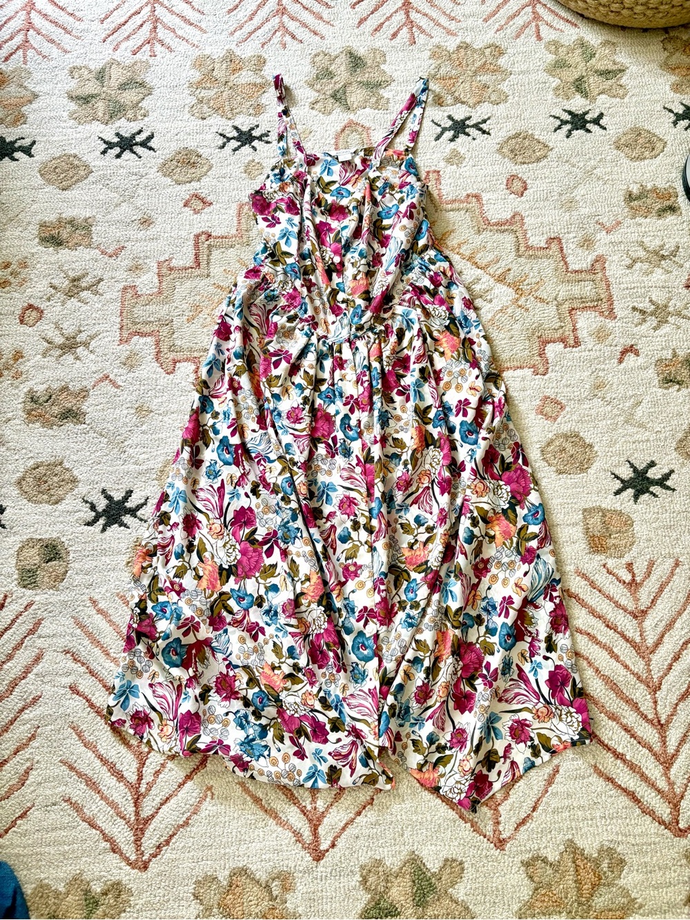 Monki floral button front dress euro 40